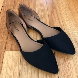 *Like New!* Black & cognac flats by Merona